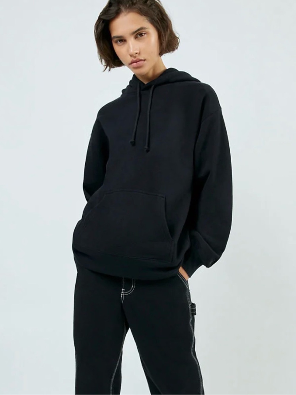TNA Black Airy AF Fleece Hoodie